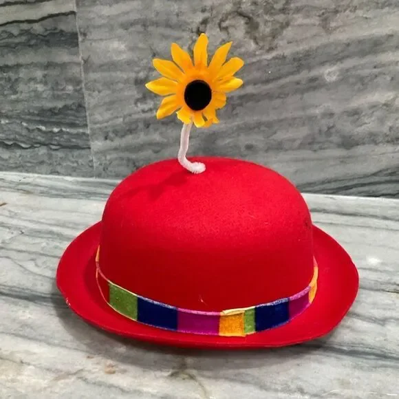 Halloween Bundle‎ Clown Circus T-shirt's, Pom Pom headband and Derby Hat - Picture 9 of 9